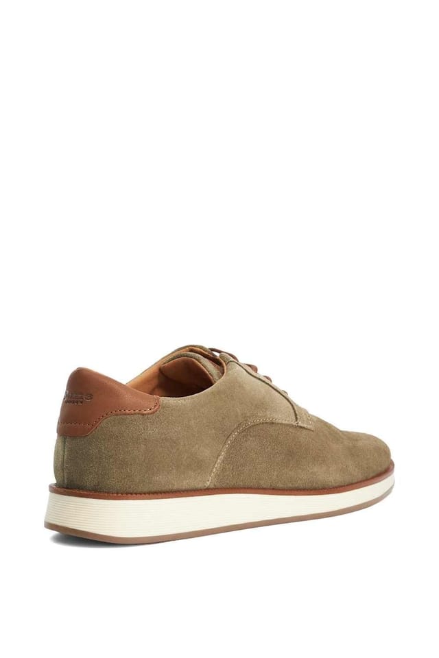 Dune London Dune London Men's 'Bow' Suede Derbies in Green - 3