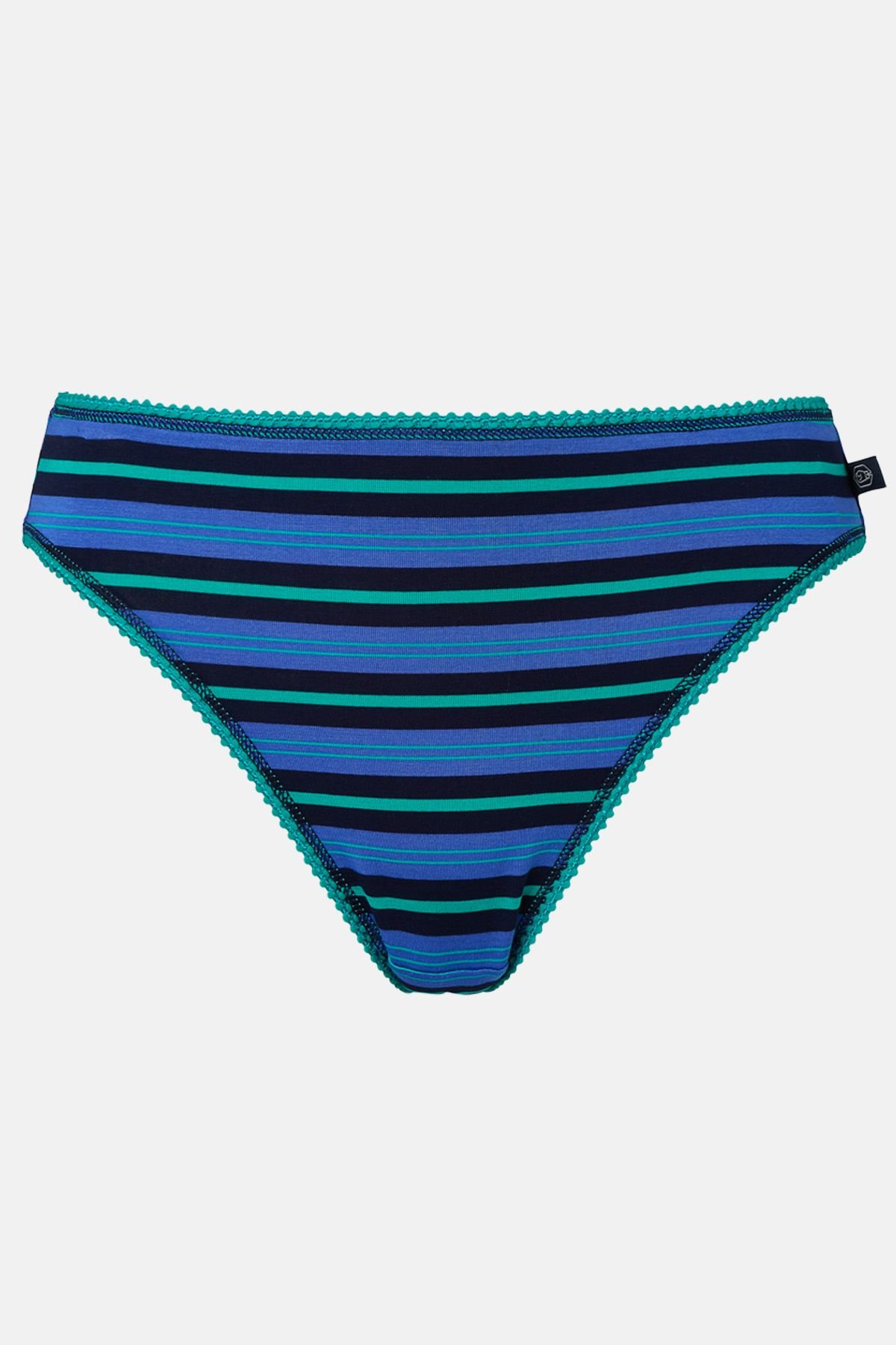 British Boxers British Boxers Women's Pack of Four "Perfect Day" High Leg Knickers in Blue - 2