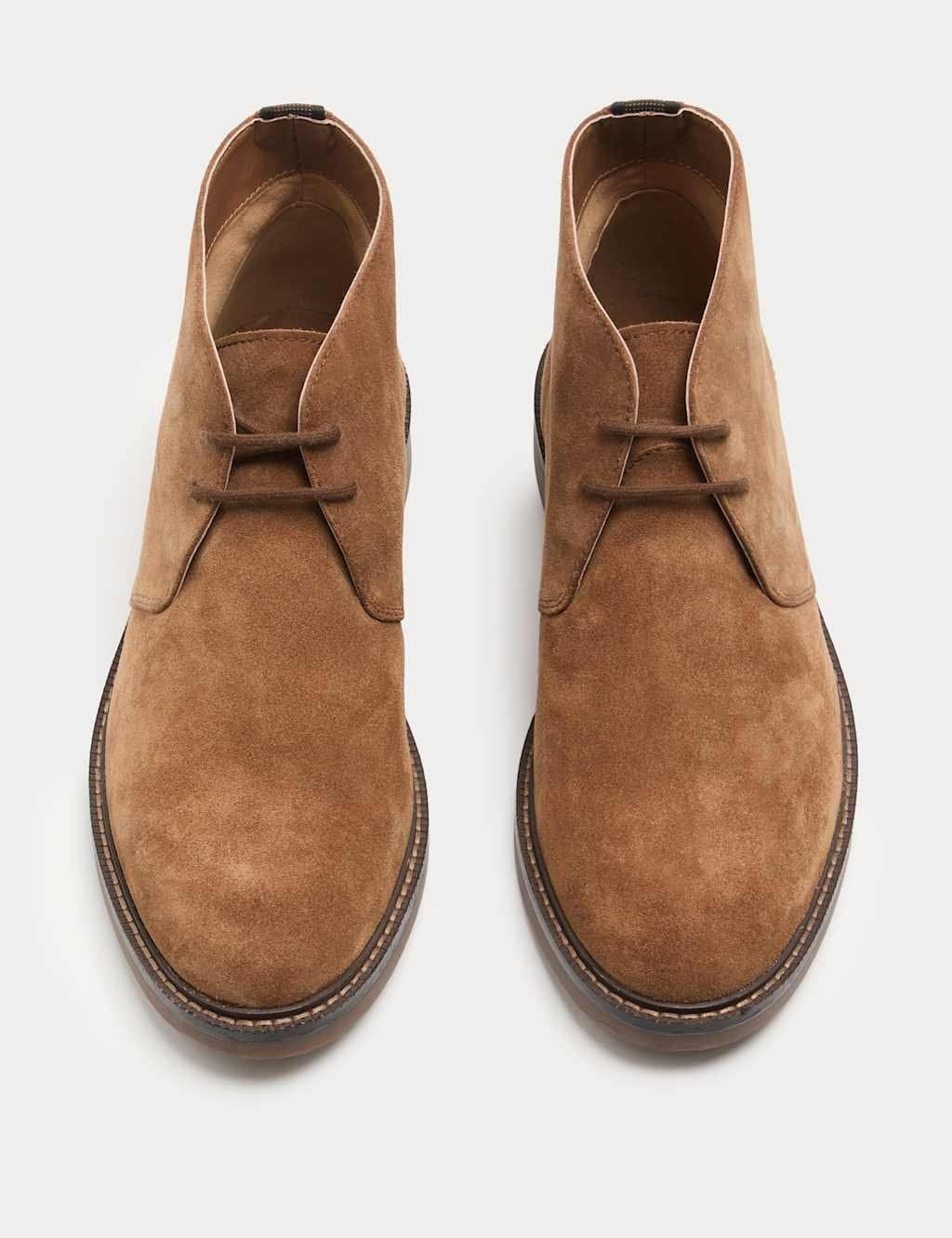 Marks & Spencer M&S Suede Gum Sole Chukka Boots Tan
