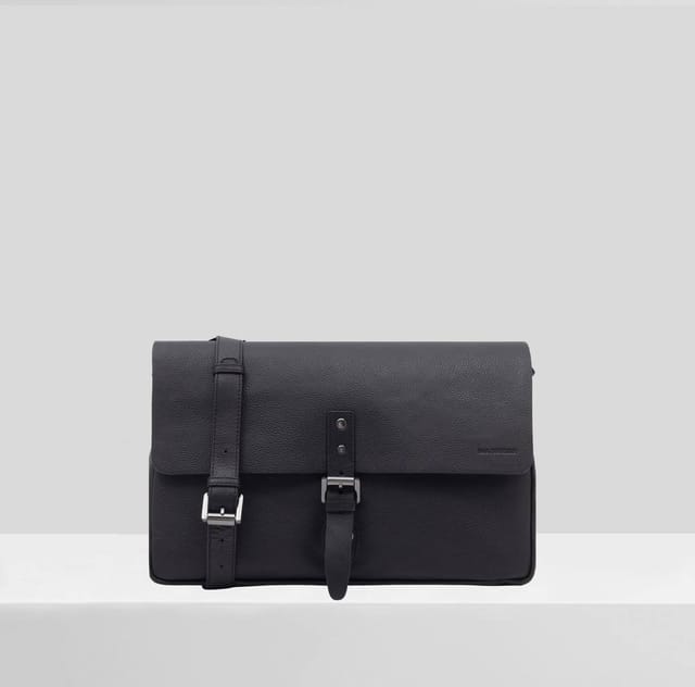 Paul Costelloe Paul Costelloe Men's Calico Leather Manbag in Black - 2