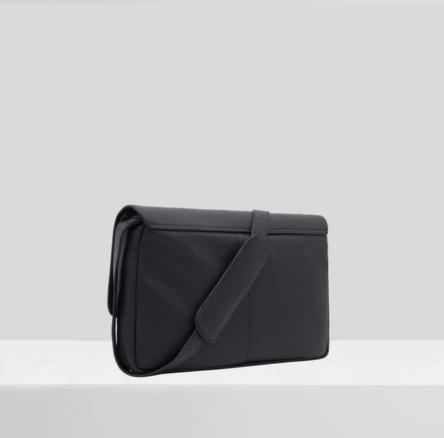 Paul Costelloe Paul Costelloe Men's Calico Leather Manbag in Black - 3