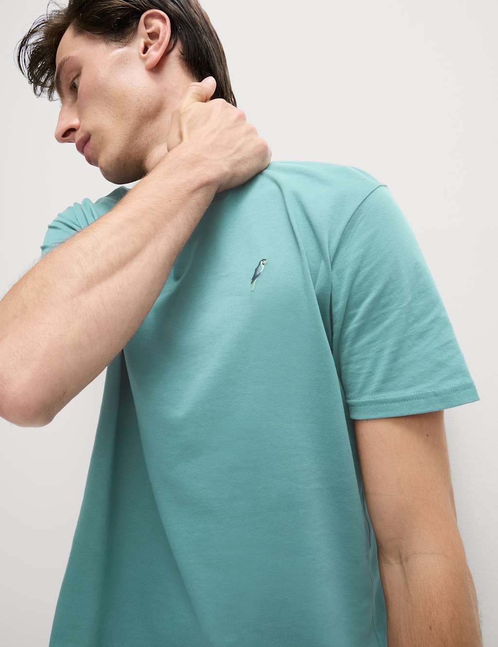 Marks & Spencer M&S Pure Cotton Parrot Print Pyjama Set Teal Mix - 2