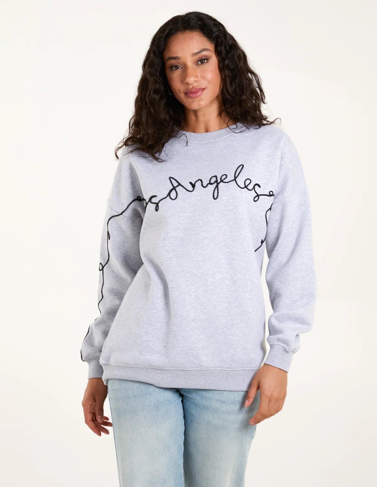 Blue Vanilla Los Angeles Slogan Sweatshirt