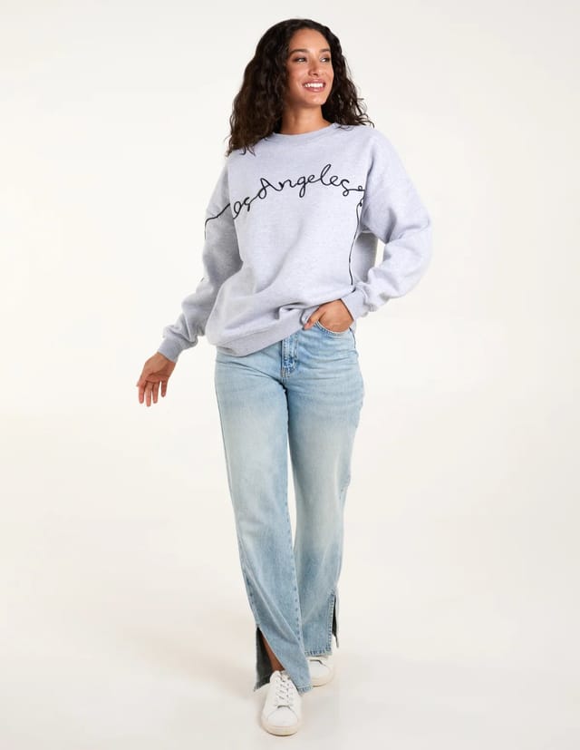 Blue Vanilla Los Angeles Slogan Sweatshirt - 2