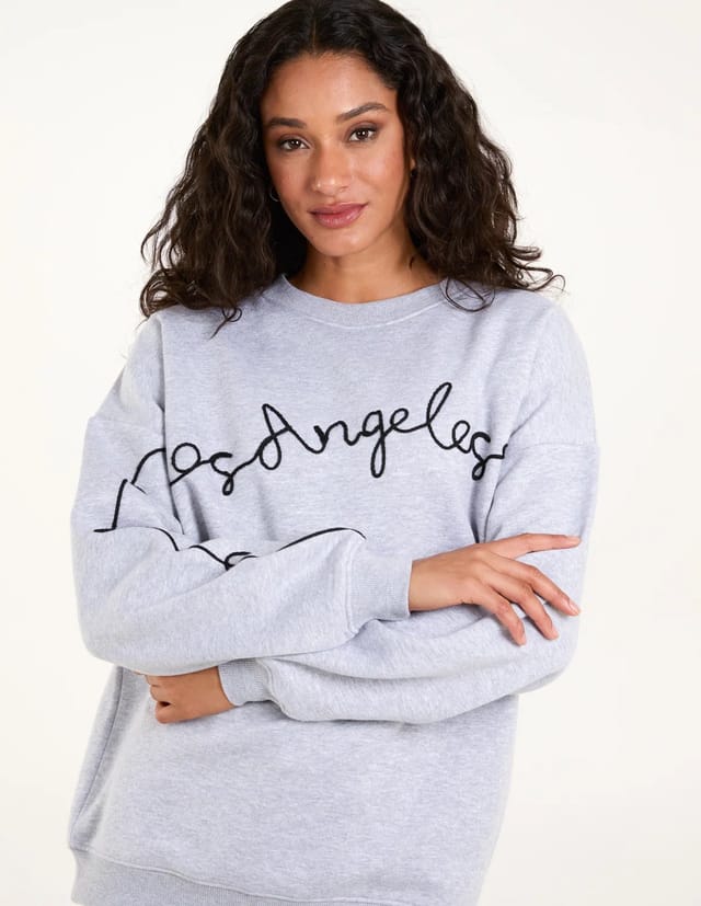 Blue Vanilla Los Angeles Slogan Sweatshirt - 3