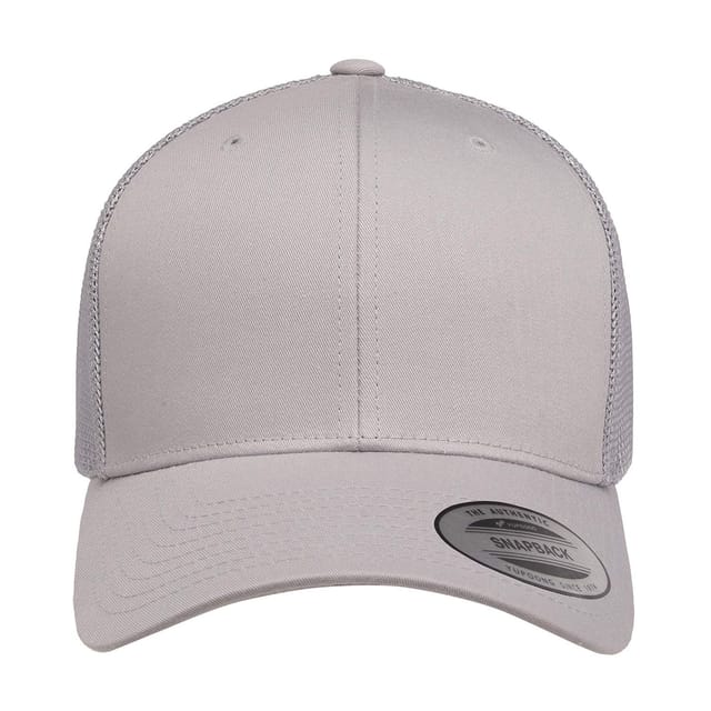 Classic Classic Men's Retro Trucker Cap in Silver - 3