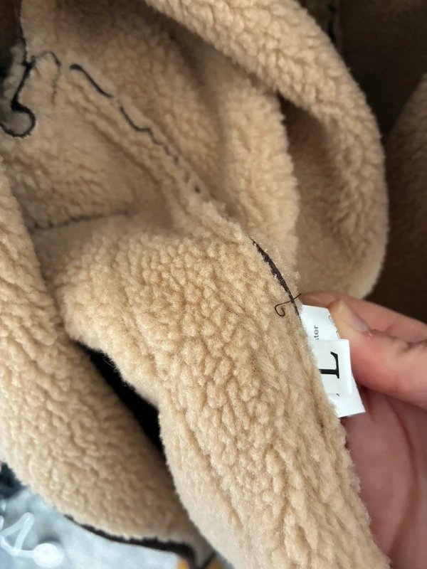 ASOS ASOS faux leather jacket fur lining - 1