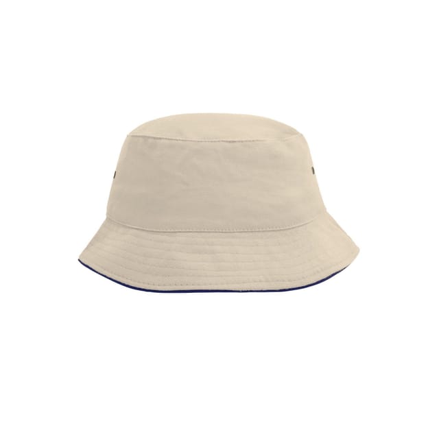 Myrtle Beach Myrtle Beach Men's Fisherman Piped Bucket Hat in Natural - 2