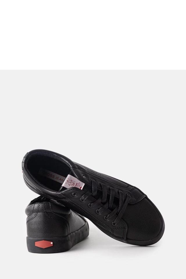 Love Lace Love Lace Women's Suede Lace Up Sneakers with Rubber Sole for Everyday Comfort in Black - 3