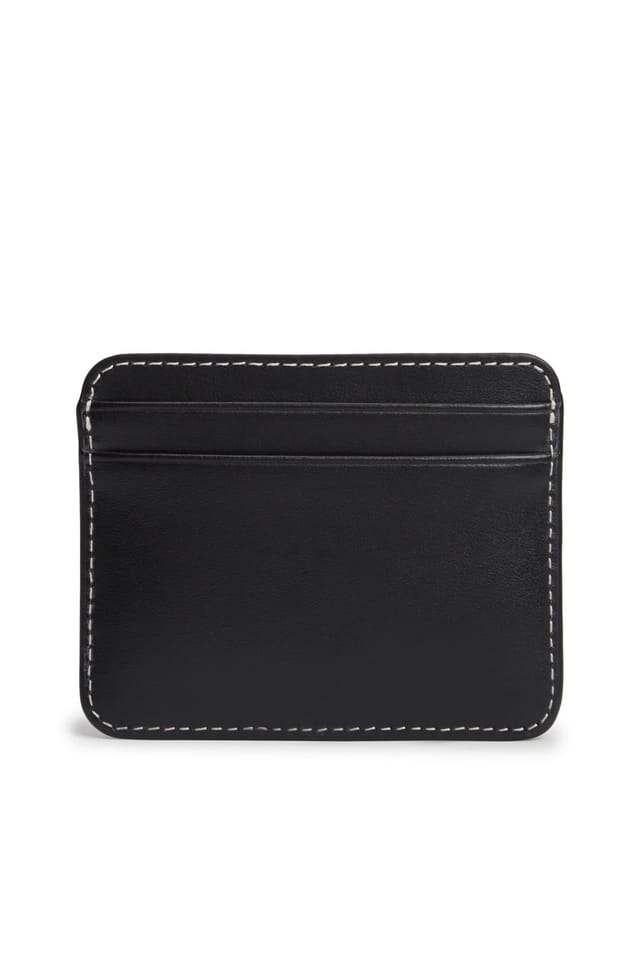 Tommy Hilfiger Tommy Hilfiger Women's Script Leather Cc Holder Black - 2