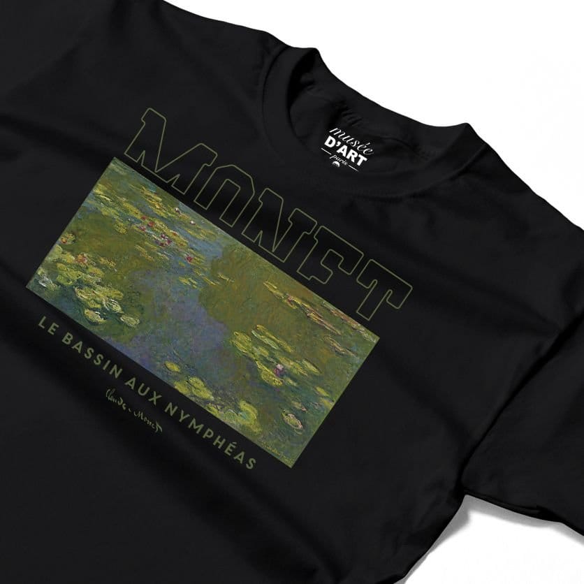 Musee DArt Musee D'Art Men's Monet - Le Bassin Nympheas T-Shirt in Black - 4
