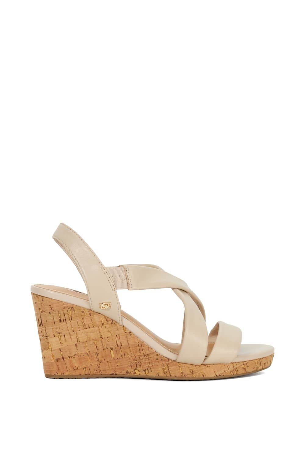 Dune London Dune London Women's 'Kamies' Leather Wedges in Natural
