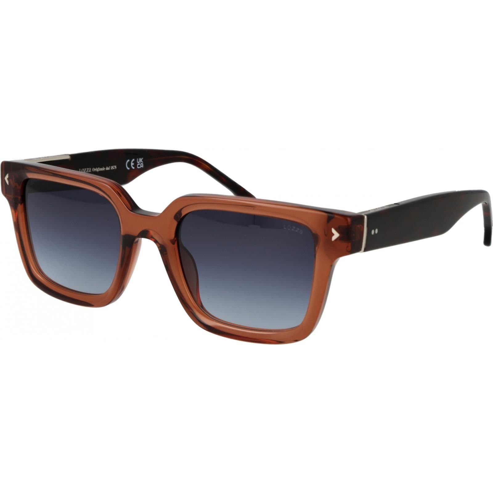 Lozza Lozza Men's SL4338 5206ME Square/Rectangle Sunglasses in Brown