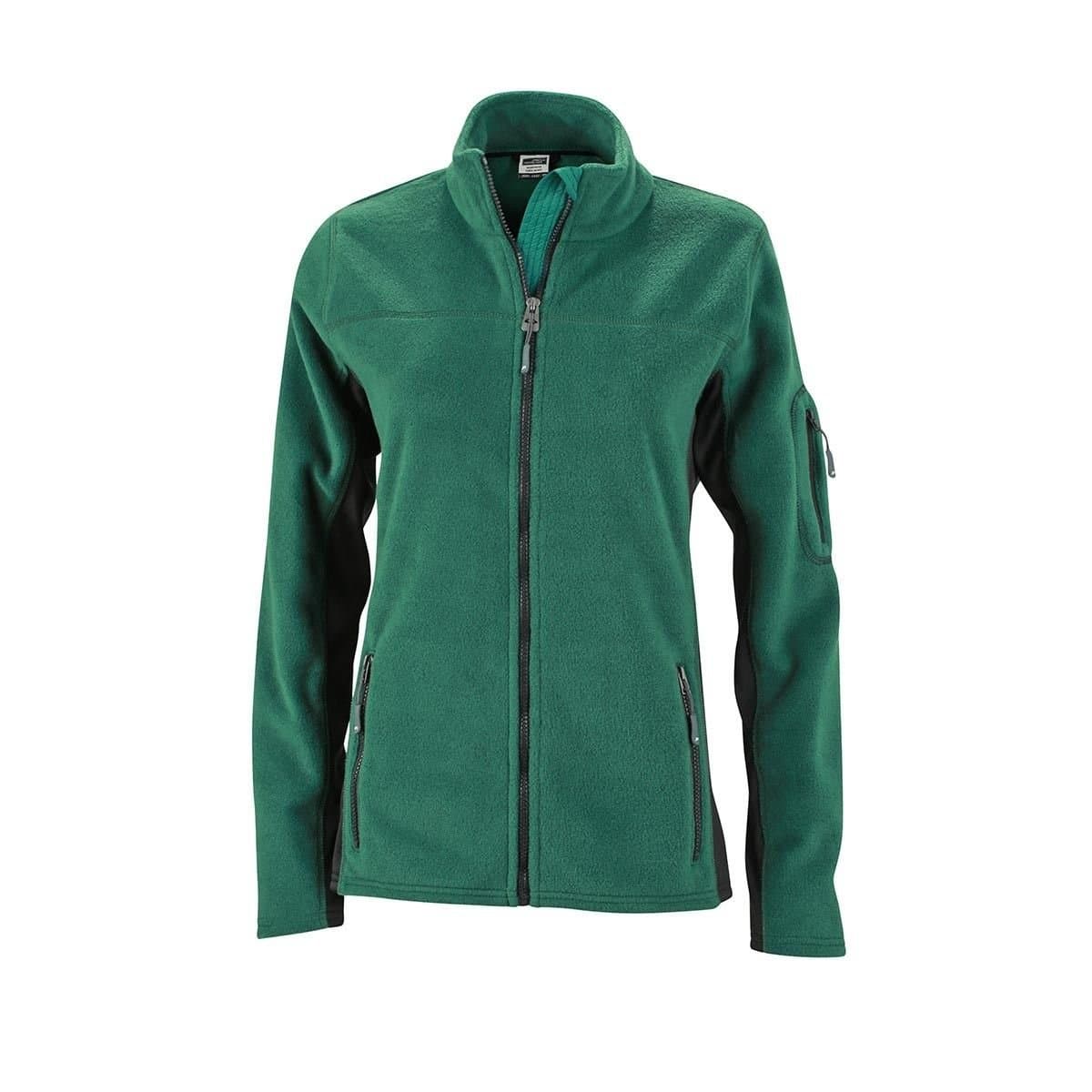 James and Nicholson James and Nicholson Women's Strong Work Fleece Jacket in Dark Green