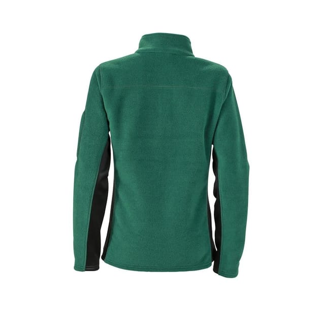 James and Nicholson James and Nicholson Women's Strong Work Fleece Jacket in Dark Green - 2