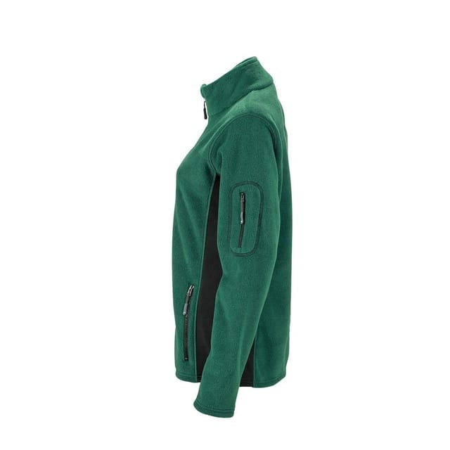 James and Nicholson James and Nicholson Women's Strong Work Fleece Jacket in Dark Green - 3