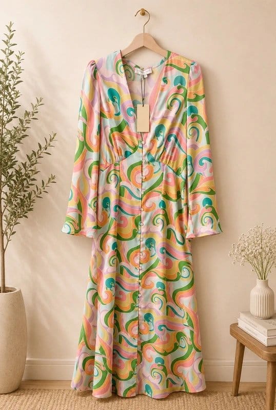 Never Fully Dressed Never Fully Dressed Pastel Groove Lindos Dress - 1