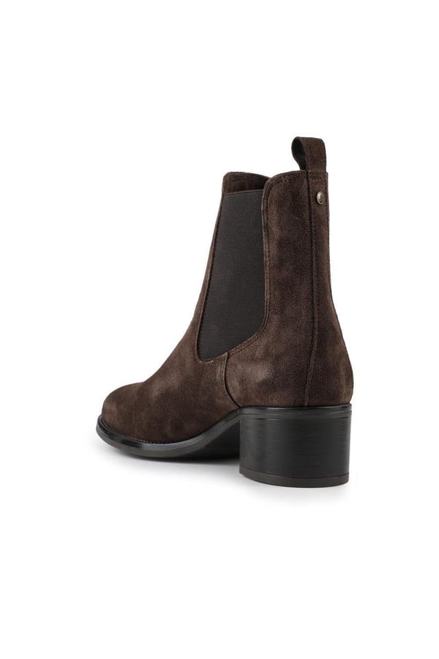 Jones Bootmaker Jones Bootmaker Women's Karlee Leather Slip-In Ankle Boots in Brown - 3