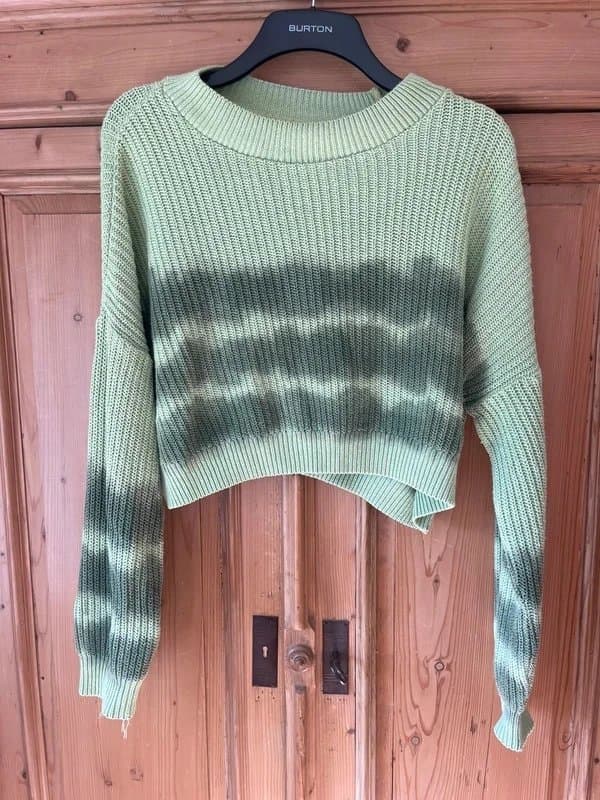 ASOS Design Green tie dye jumper