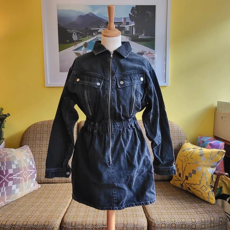 Topshop Topshop vintage denim mini dress UK10