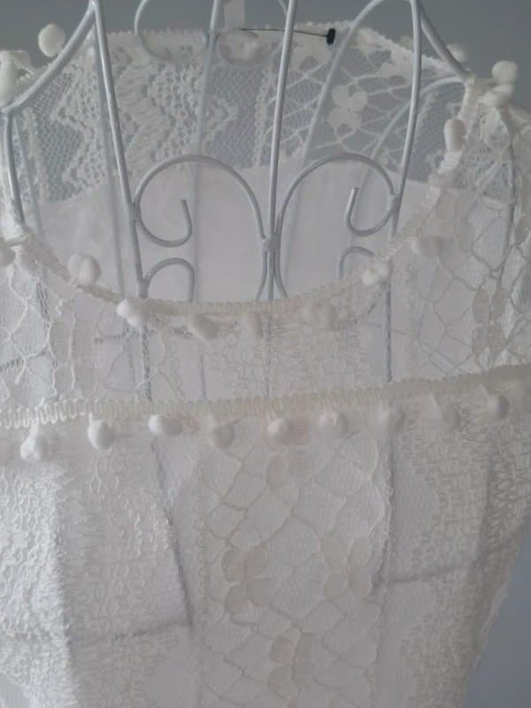 Boutique White Lace Tunic / Short Dress | Fits UK 8–10 | New without tags