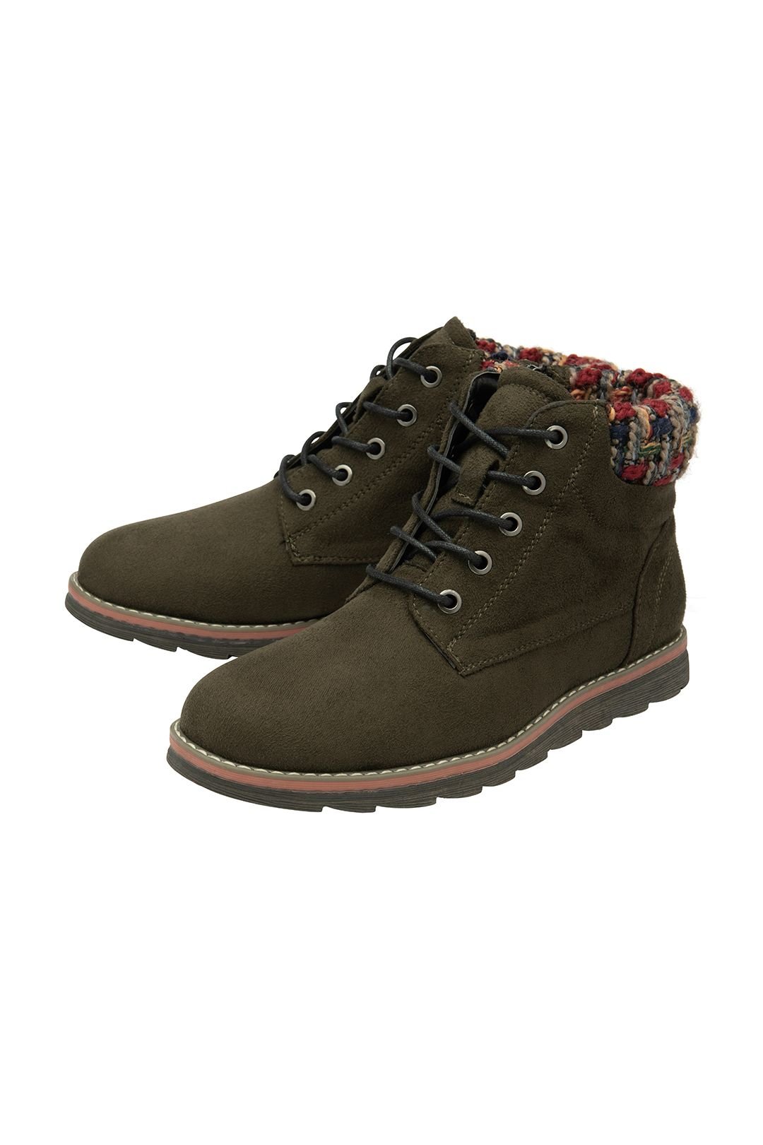 Lotus Lotus Women's Khaki 'Sycamore' Textile Ankle Boots - 2