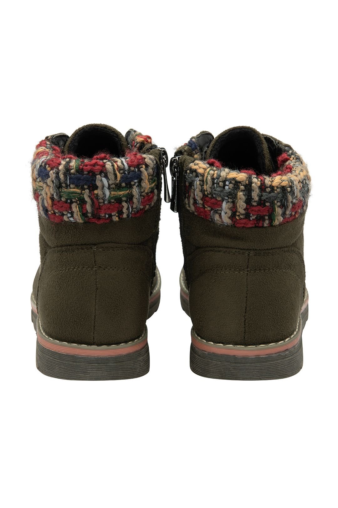 Lotus Lotus Women's Khaki 'Sycamore' Textile Ankle Boots - 3