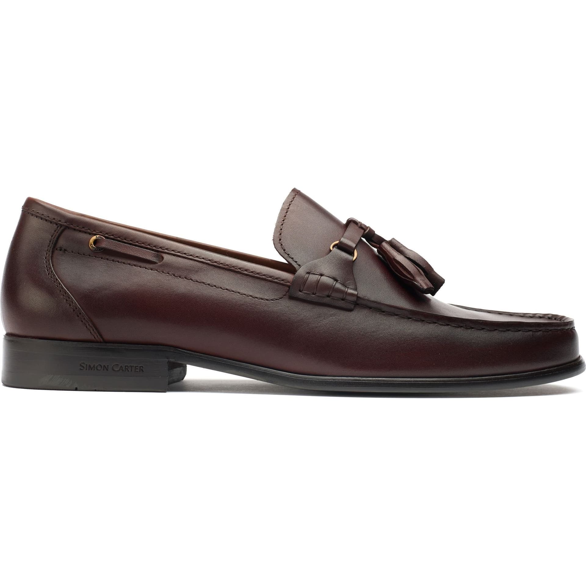 Simon Carter Simon Carter Brown Leather Loafer Shoes