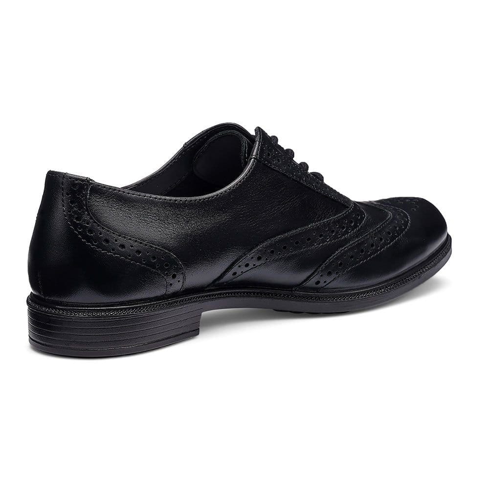 Hotter Hotter Women's Wide Fit 'Echo' Smart Brogues in Black - 4
