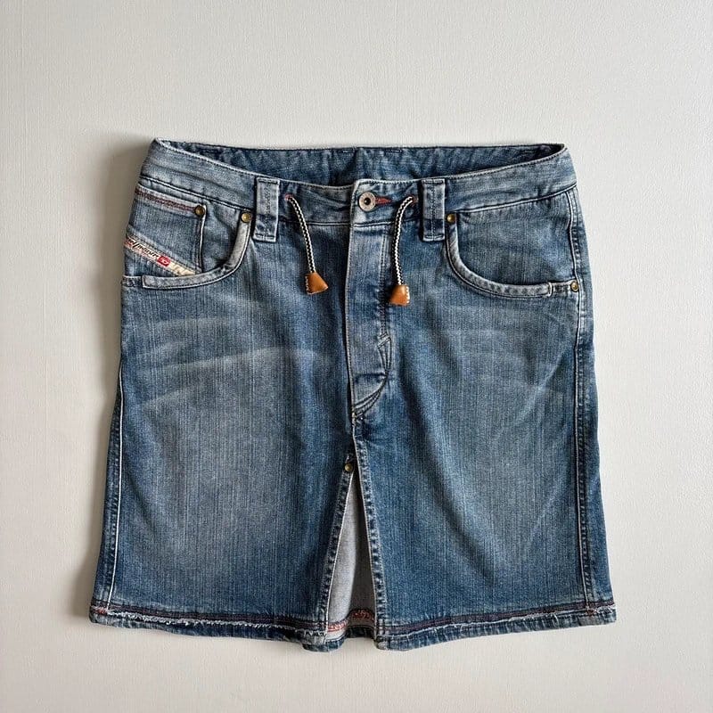 Diesel Vintage Y2K Light Blue Mini Skirt