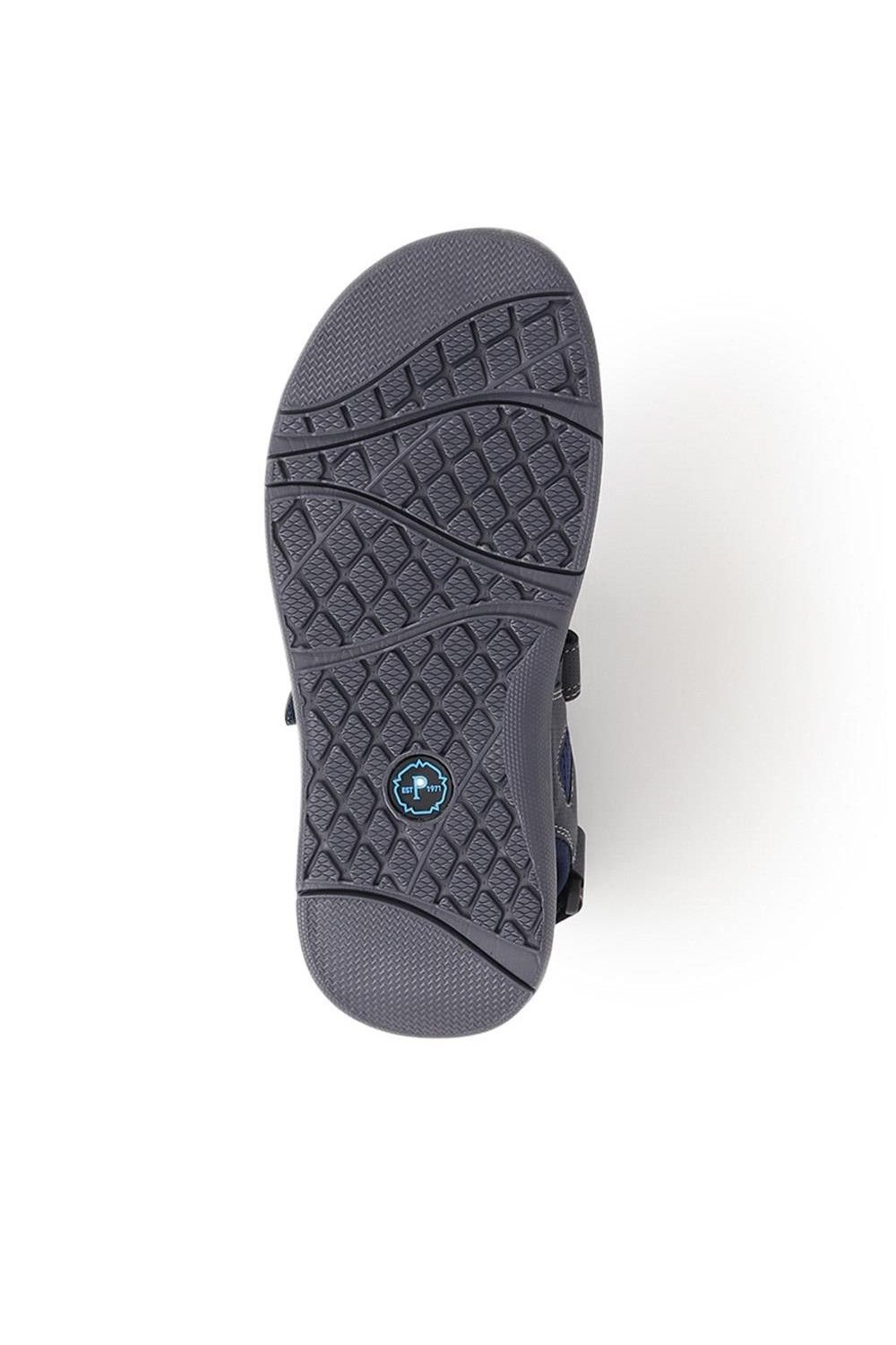 Pavers Pavers Men's Touch-Fasten Sandals in Navy - 4