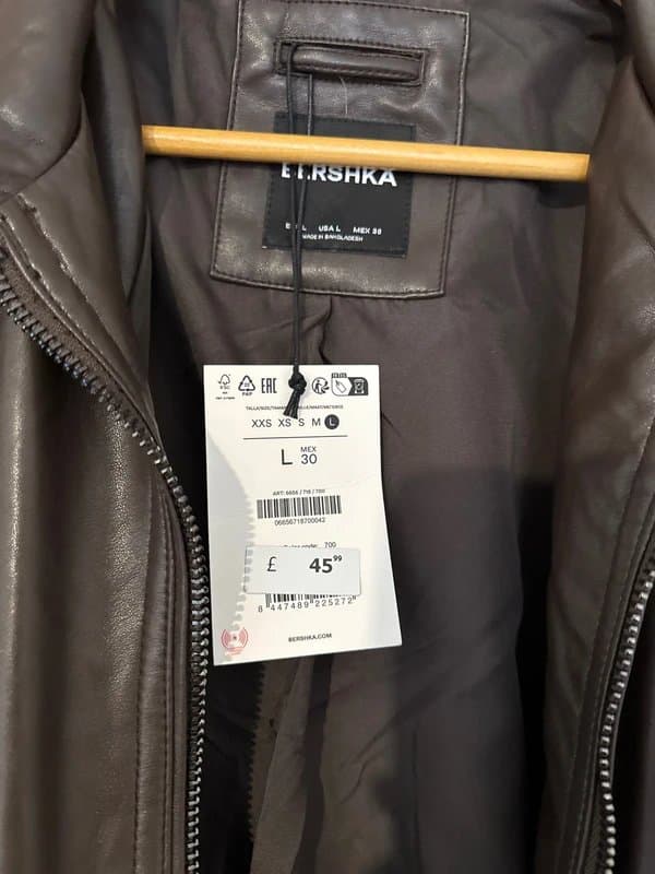 Bershka Women’s brown bershka leather jacket