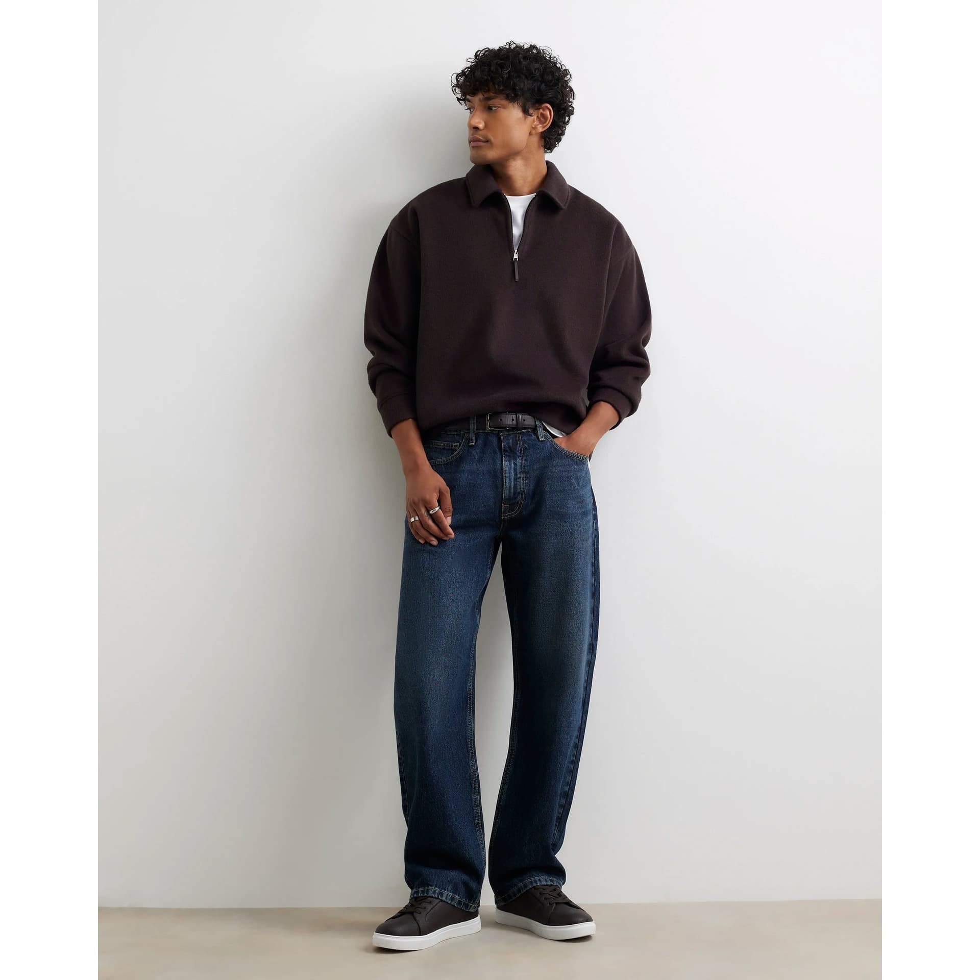 River Island Mens River Island Blue Loose Fit Jeans
