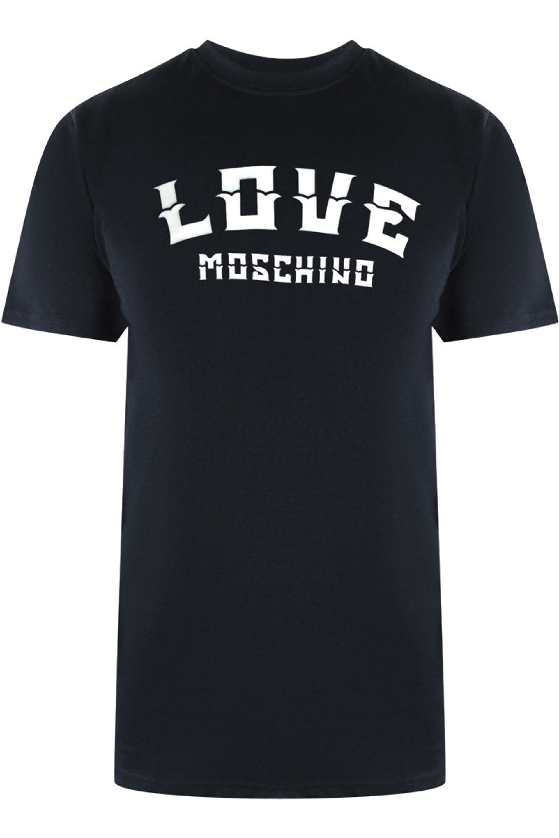 Love Moschino Love Moschino Men's Short Sleeve Round T-shirt in Navy