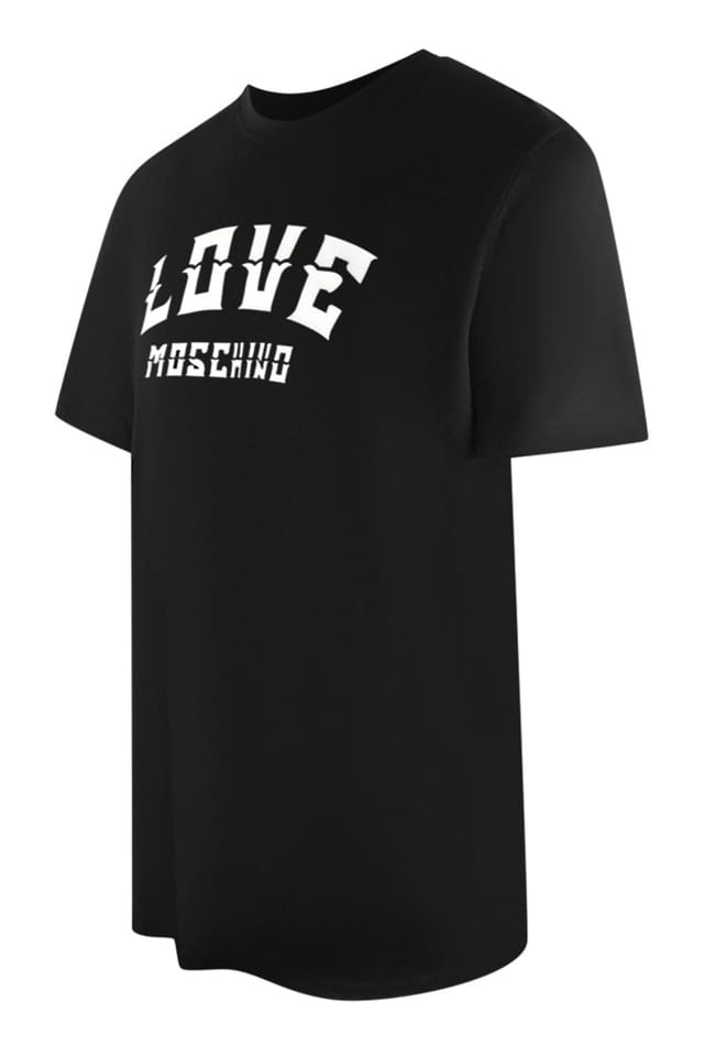 Love Moschino Love Moschino Men's Short Sleeve Round T-shirt in Navy - 2