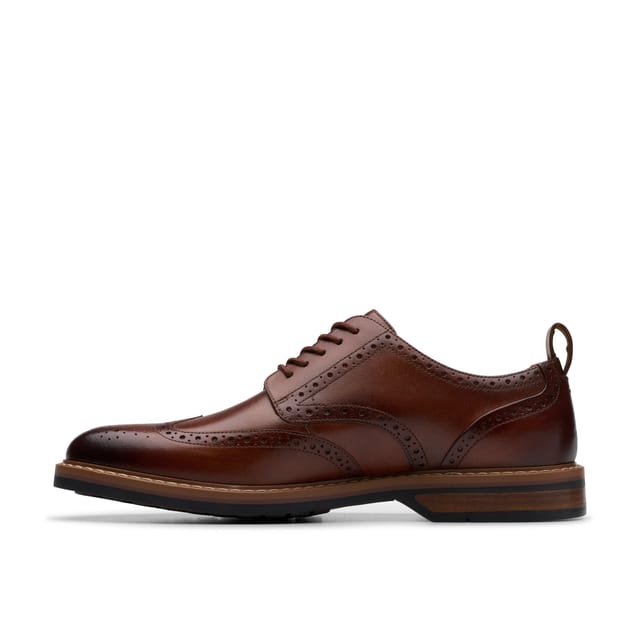 Clarks Clarks Men's Aldwin Limit Brogue Mid Tan Leather Brogues, Lace Up in Brown - 2