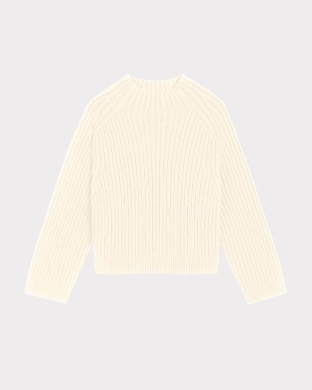 Kettlewell Kettlewell Women's Maeve Rib Knit Sweater in Ivory - 2