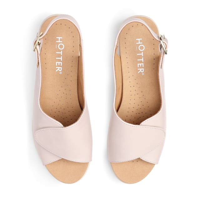 Hotter Hotter Women's Wide Fit 'Olivia' Sandals in Natural - 3