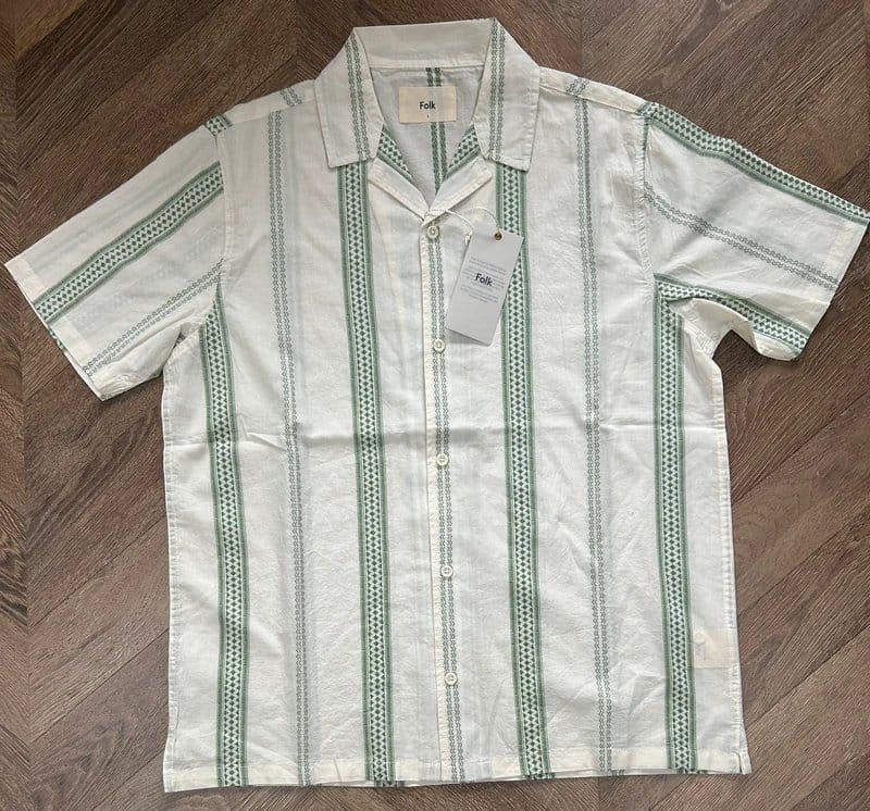 Folk Cream & Beige Shirt & Shorts Set BNWT