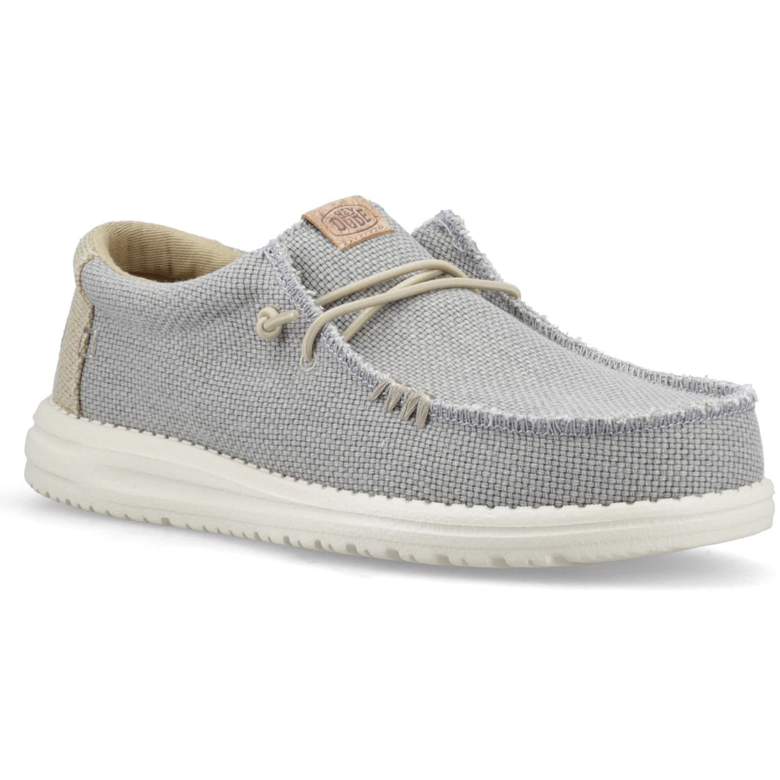 Hey Dude Hey Dude Men's Wally Braided Slip on Shoe in Grey