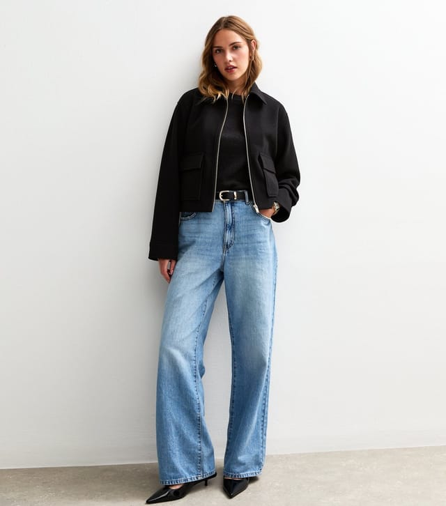 New Look Women's Black Short Sleeve Midweight Knit T-Shirt New Look - 3