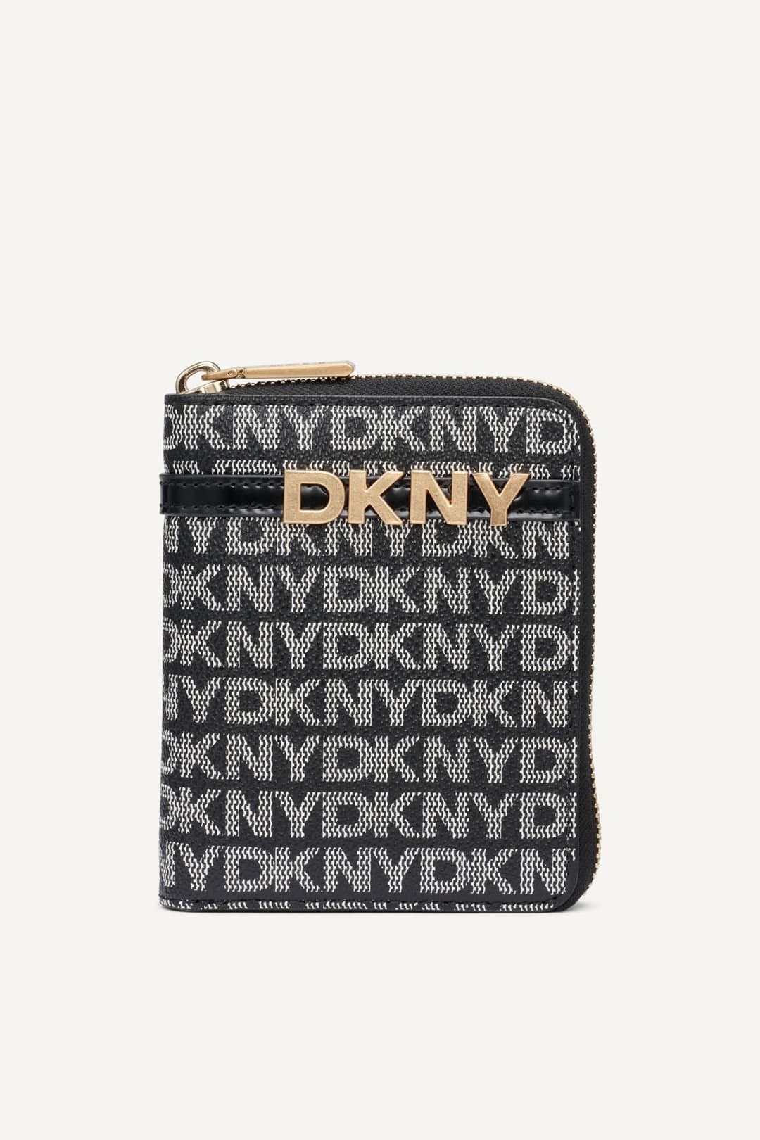 DKNY DKNY Women's Avril Sm Zip Around Wallet Black Logo