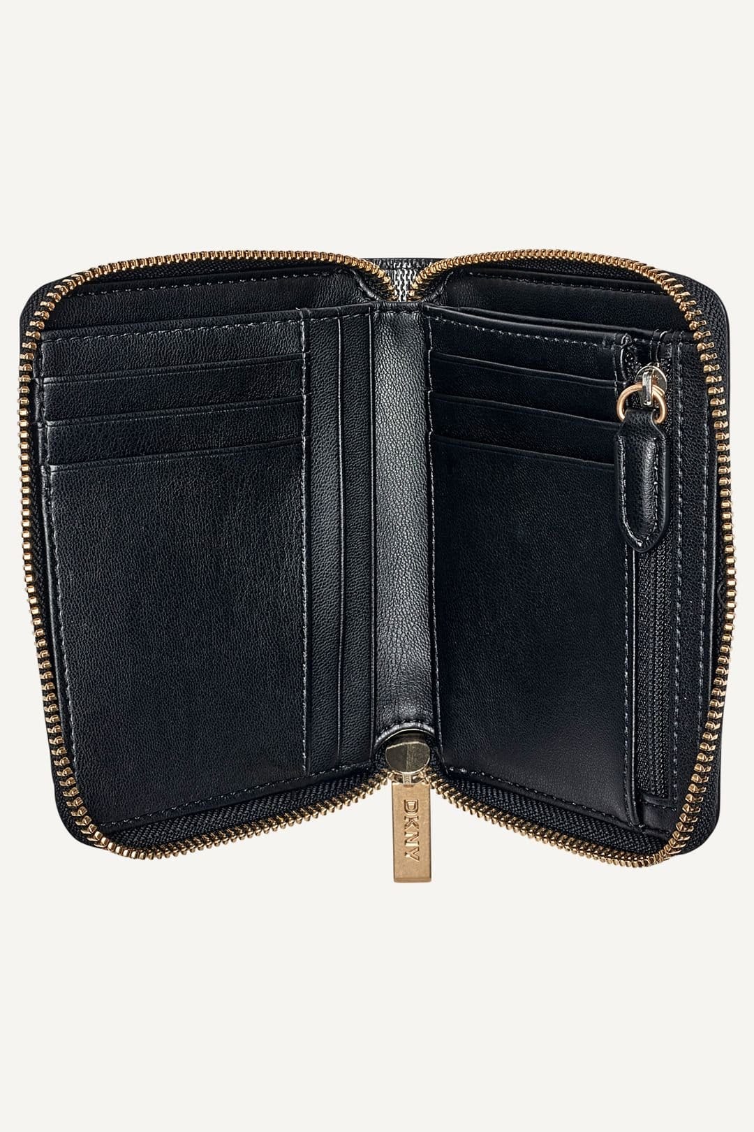 DKNY DKNY Women's Avril Sm Zip Around Wallet Black Logo - 4