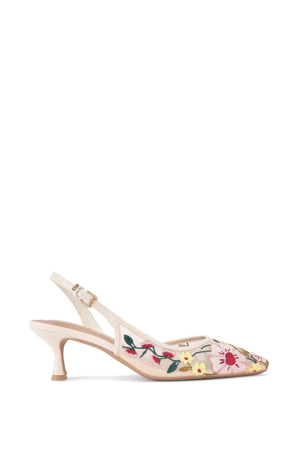 KG Kurt Geiger KG Kurt Geiger Women's 'Aria Low2' Fabric Heels in White