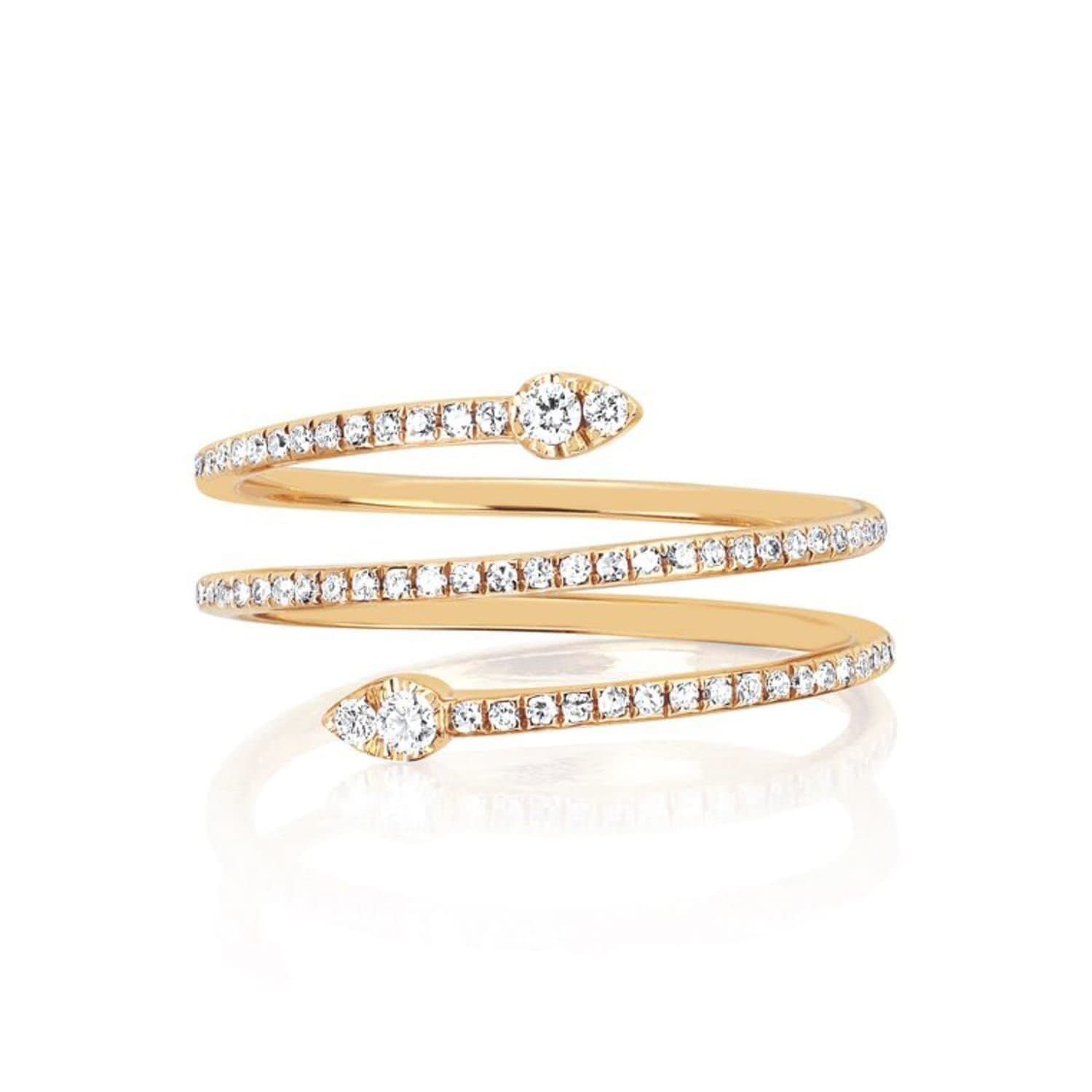 Gold Trip Gold Trip Women's Teardrop Twist Ring in Gold