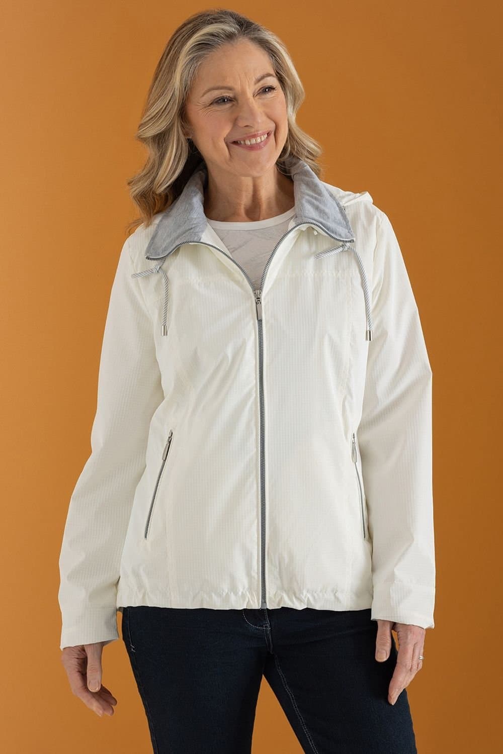 Anna Rose Anna Rose Ivory Showerproof Jacket for Women