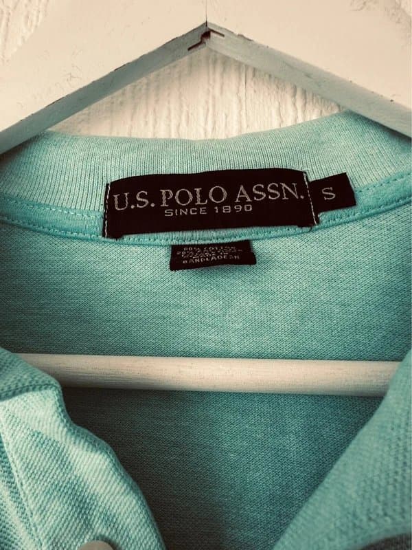 U.S. Polo Assn. Turquoise Blue Men’s Polo Top S U.S Polo Assn.