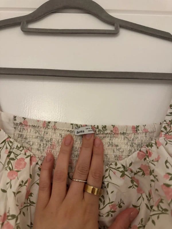 Bershka Floral Print Corset Top