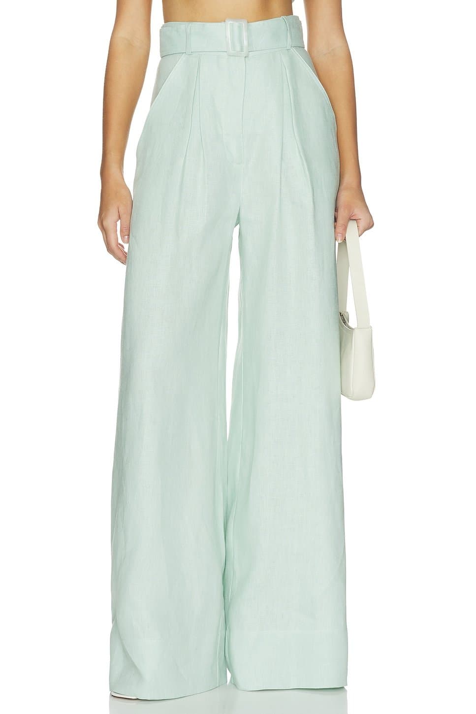 revolve Wide Leg Pleated Pant