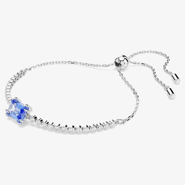 Swarovski Swarovski Women's Matrix Tennis Blue Zirconia Crystal Bracelet 5693412 in Silver - 2